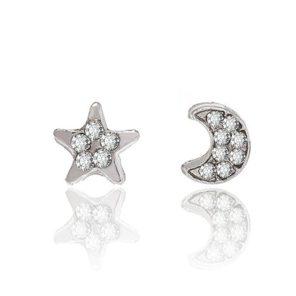 Heart Alloy No Inlaid Earrings Ear Studs