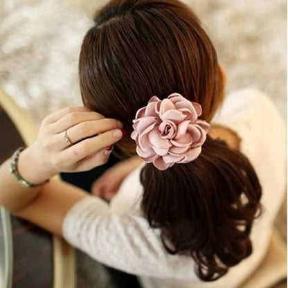 Korean New Fashion Wild Simulation Rose Cheap Scrunchies Wholesale