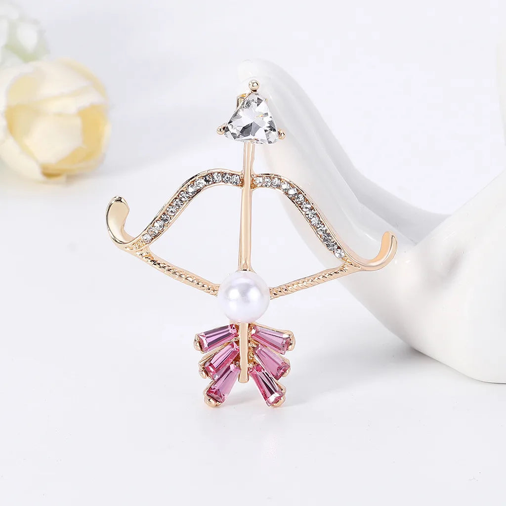 Korean Pearl Alloy Rhinestone Brooch Wholesale