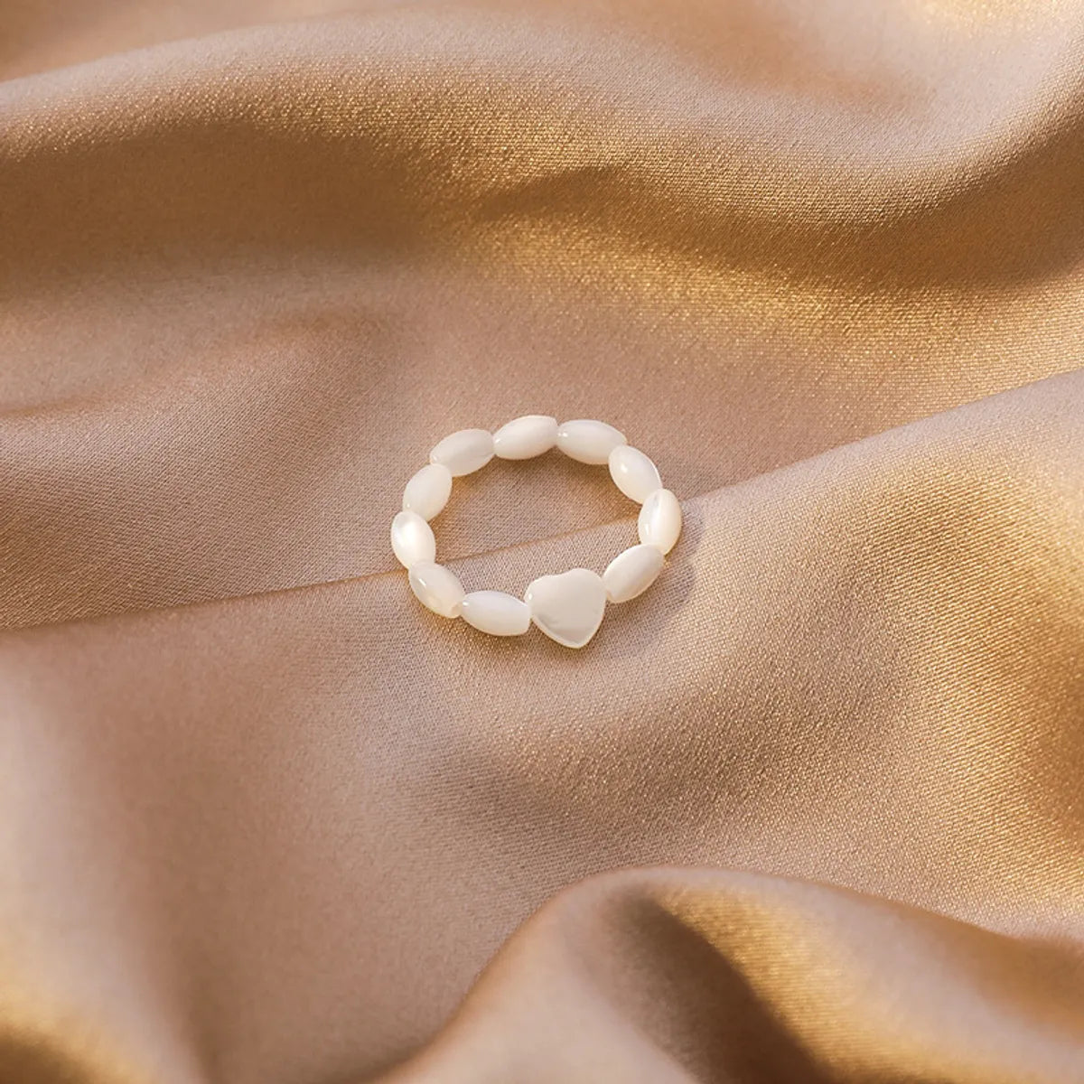 Korean Pearl Rings Women Love Shell Index Finger Ring Wild Design Sense Bracelet Ring Stack Rings