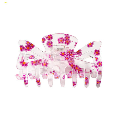 Qiyue Korean Style Summer Fresh Texture Plastic Hairpin Fruit Head Clip Cute Girl Heart Back Head Hair Claw Headdress