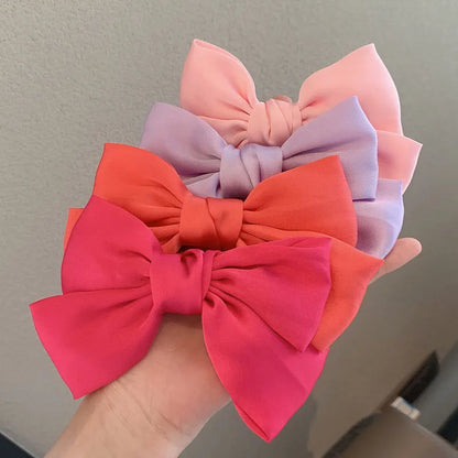 Korean Princess Bow Hairpin Retro Top Clip Back Head Clip Hairpin Wholesale