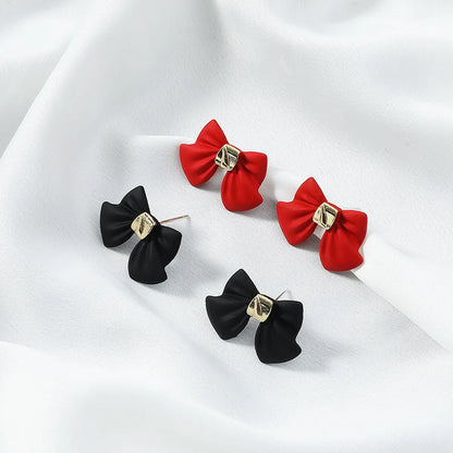 Fashion Bow Knot No Inlaid Earrings Ear Studs