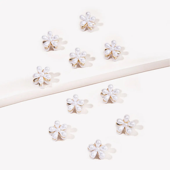 Korean Retro Pearl Daisy Flower Hairpin