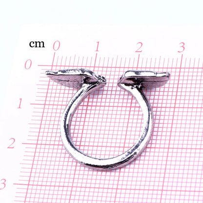 Korean Retro Wings Opening Adjustable Ring