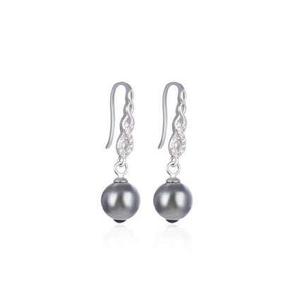 Korean S925 Silver Earrings Pearl Earrings Retro Silver Jewelry