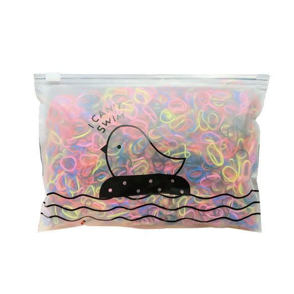 Korean Simple Colorful Hair Ring Set