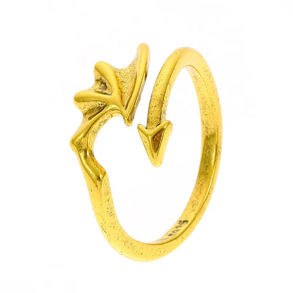 Korean Simple Demon Wings Adjustable Ring