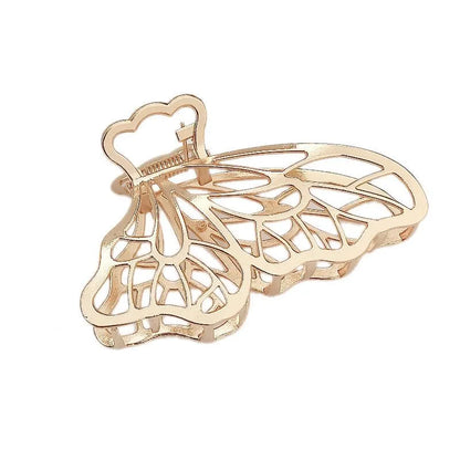 Korean Simple Large Metal Butterfly Hairpin Female New Fashion Adult Hair Clip Headwear Wholesale