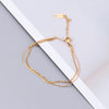 Wholesale Jewelry Heart 304 Stainless Steel Titanium Steel No Inlaid 18K Gold Plated Plating Anklet