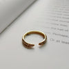 Korean Style 925 Sterling Silver Micro Inlaid Zircon Ring Simple Fashion Open Ring Ring