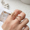 Korean Style 925 Sterling Silver Micro Inlaid Zircon Ring Simple Fashion Open Ring Ring