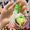 Korean Style Animal Fruit Pvc Unisex Bag Pendant Keychain