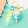 Korean Style Animal Fruit Pvc Unisex Bag Pendant Keychain