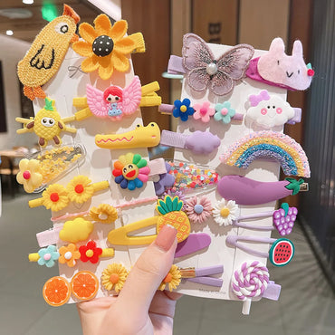 Korean Style Cartoon Flower Children'S Hair Clip