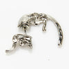 Korean Style Cute Long Tail Leopard Small Leopard Piercing Animal Earrings Creative Simple Earrings Wholesale