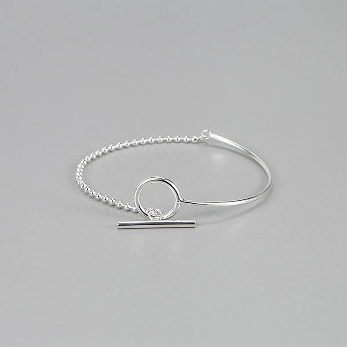 Korean Style Geometric Sterling Silver Bracelets