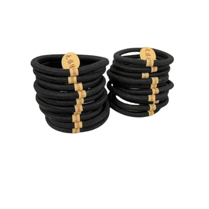 Korean-Style Head Rope Simple  Black Base Thick Nylon High Elastic Seamless Rubber Band Wholesale