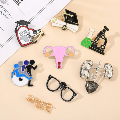 Korean Style Heart Shape Alloy Enamel Women'S Brooches