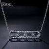 Korean Style Jewelry Wholesale Simple Fashion Microinlaid 3A Zircon Rotating Necklace Clavicle Chain Factory
