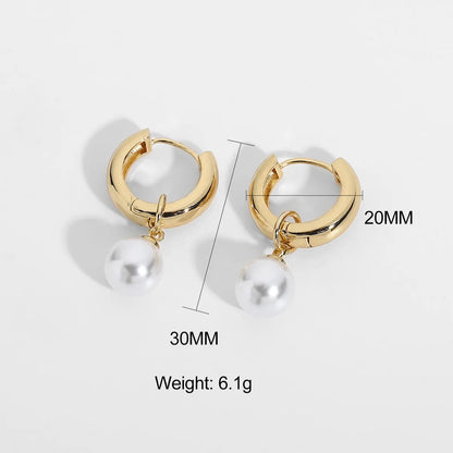 Pearl Artificial Pearls Earrings