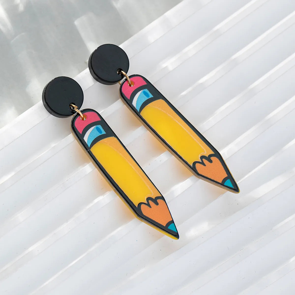 Korean Style Pencil Arylic Women'S Drop Earrings