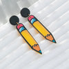 Korean Style Pencil Arylic Women'S Drop Earrings