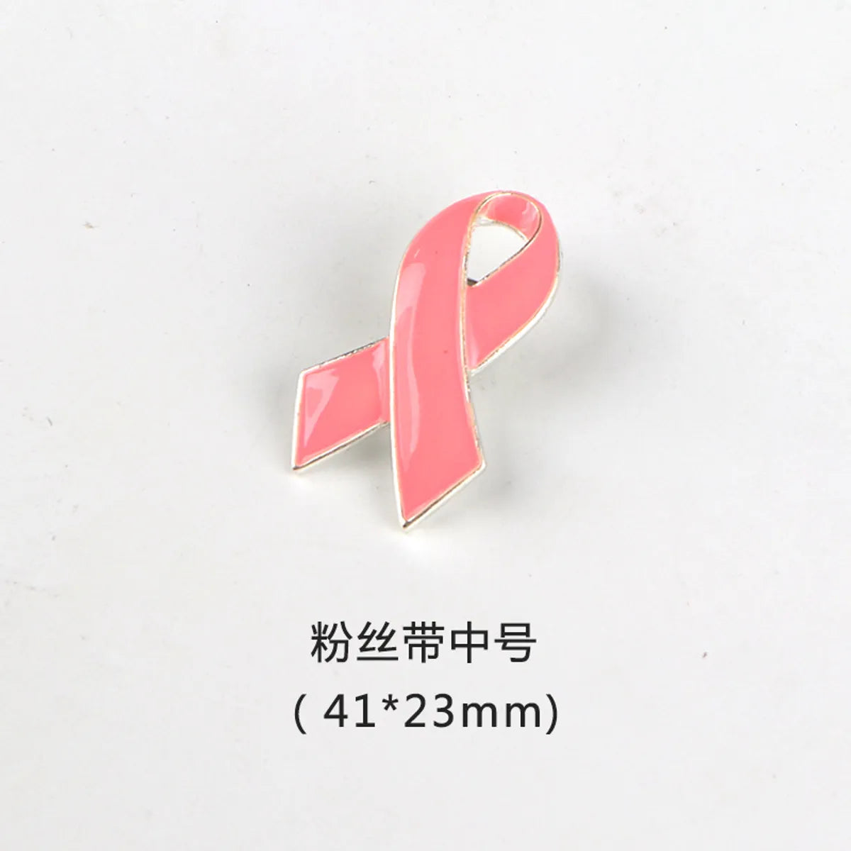 Korean Style Pink Ribbon Alloy Plating Women'S Brooches