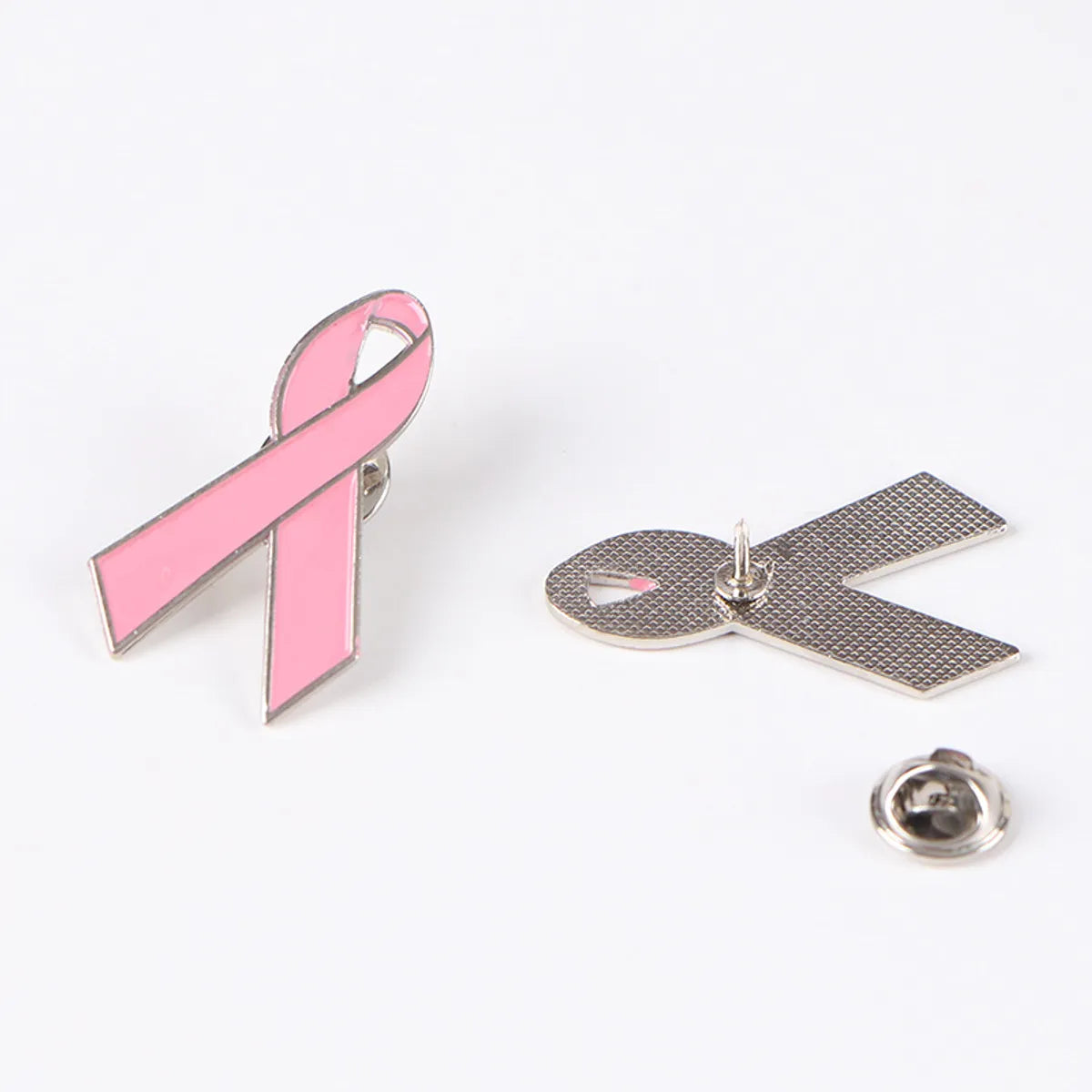 Korean Style Pink Ribbon Alloy Plating Women'S Brooches