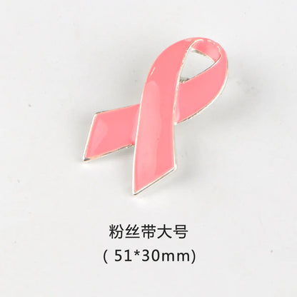 Korean Style Pink Ribbon Alloy Plating Women'S Brooches