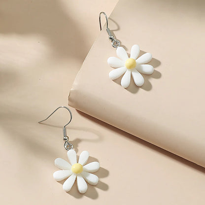 Korean Style Resin Daisy Earrings Wholesale