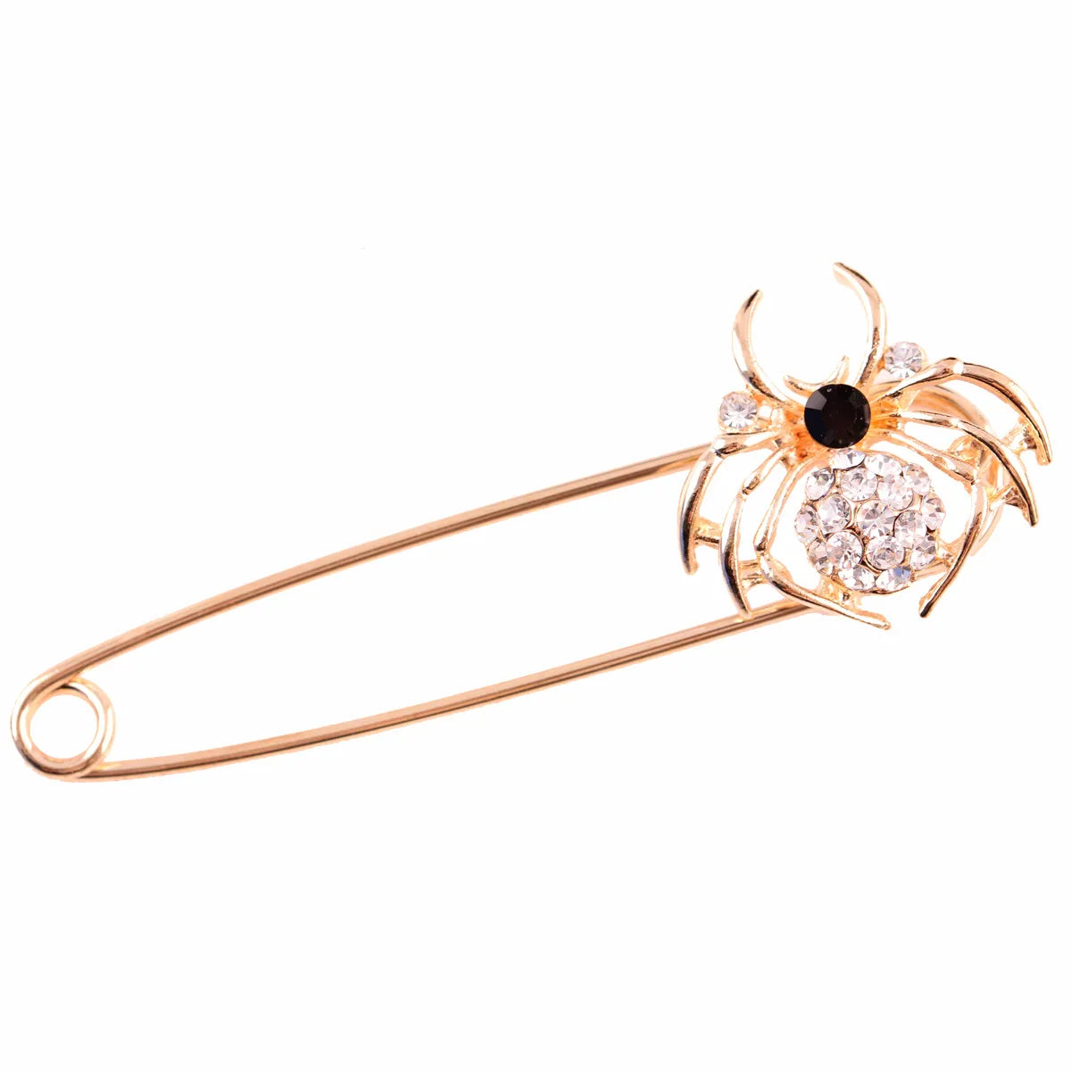 Korean Style Spider Alloy Plating Inlay Rhinestones Women'S Brooches