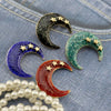Korean Style Star Alloy Enamel Women'S Brooches