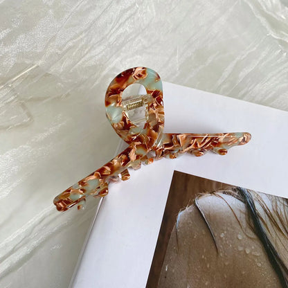 Korean Style Tortoiseshell Hollow Cross Hair Clip Wholesale Nihaojewelry