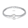Korean Style Women's Copper Bracelet With Pearl Shell Beads And Zircon Geometric Design Fashion Simple All Match Jewelry
