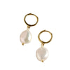 Korean Version Of Sterling Silver Earrings Minimalist Baroque Irregular Freshwater Pearl Earrings