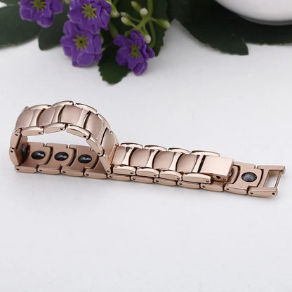 Korean Version Stainless Steel 18k Rose Gold Plated Bracelet Wholesale