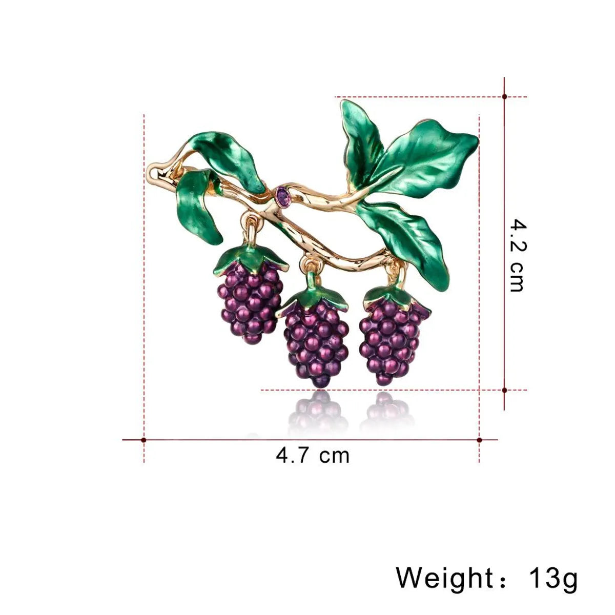 Korean Wild Fruit Jewelry Fashion Dripping Grape Brooch New Women&#39;S Brooch Pin