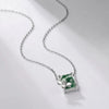 Lab-Grown Gemstone Sterling Silver White Gold Plated Elegant Simple Style Bee Pendant Necklace