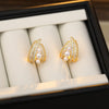 Lace Pearl Geometric Copper Earrings With Electroplating For Women