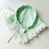 Lace Triangle Floral Fabric Hair Hoop For Girls In Seiko Style