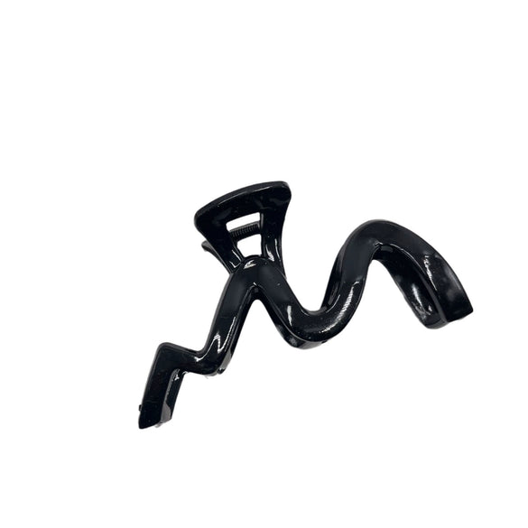 Ladies Acrylic Geometric Wave Hairpin With Baking Varnish Simple Cold Style