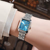 Ladies Alloy Band Square Quartz Watch Luxury Simple Leisure Style With Stainless Steel Clasp
