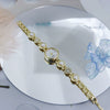 Ladies Alloy Bracelet Quartz Watch With Round Dial Fashion Style