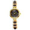 Ladies Alloy Bracelet Watch Round Dial Fashionable Elegant Waterproof