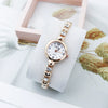 Ladies Alloy Bracelet Watch With Round Dial Casual Style
