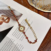 Ladies Alloy Bracelet Watch With Round Dial Medieval Style