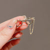 Ladies Alloy Cartoon Cute Glasses Style Electroplated Brooch Collar Pin Suit Antiexposure Buckle Pin Accessories