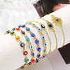 Ladies Alloy Demon Eye Pull Bracelet With Geometric Pattern And Electroplating Treatment