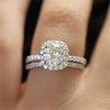 Ladies Alloy Fashion Geometric Micro Diamond Ring
